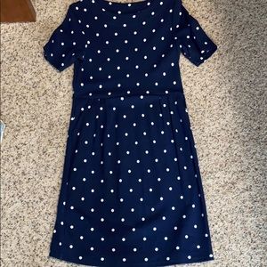 Joules Navy Polka Dot Dress